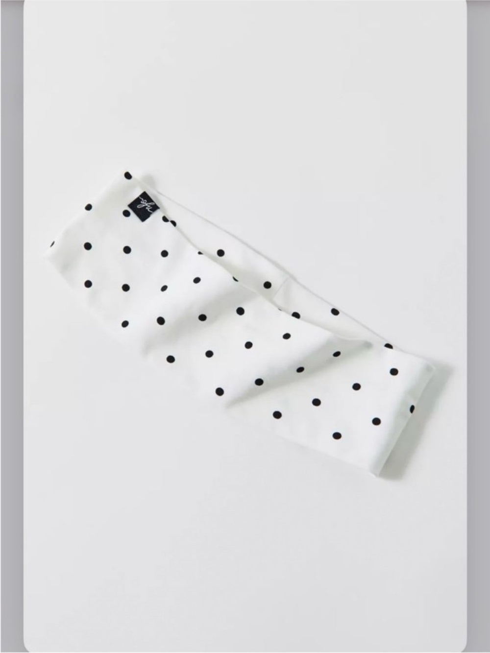 Urban Outfitters White and Black Polka Dot Headband